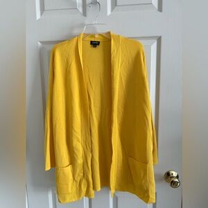 Jones New York Yellow Open Cardigan size 1X